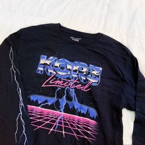 Vaporwave Inspired Long Sleeve T-Shirt